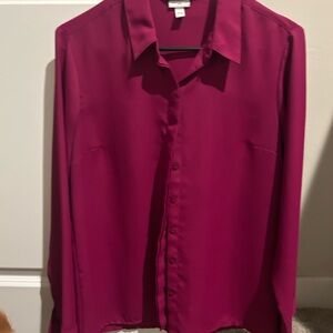 Express Portofino Fuchsia Blouse